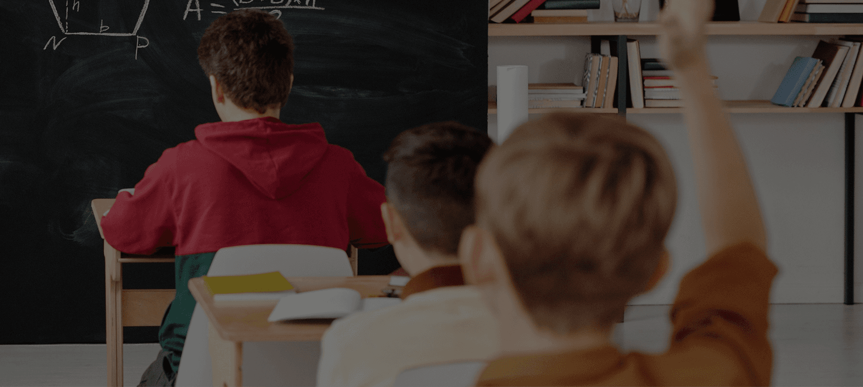 Students learning in the class